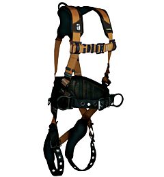Falltech 7081Bxl Advanced Comfortech Gel Construction Harness, Belted Fbh Xl Alum 3D Tb Legs/Qc Chest