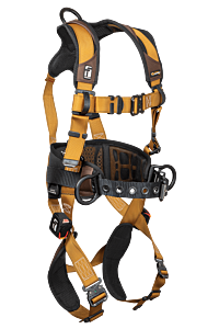 Falltech 7083B3X Advanced Comfortech Gel, Construction Harness, Belted Fbh 3X Alum 3D Qc Legs/Qc Chest