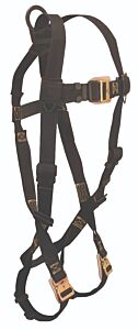 Falltech 8076 Arc Flash Nomex Standard Harness, Non-Belted Fbh Unifit 1D Qc Legs/Qc Chest With Leather