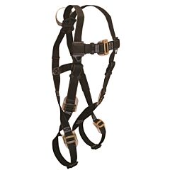Falltech 7051Xl Arc Flash Nylon Standard Harness, Non-Belted Fbh Xl Dorsal Loop Mb Legs/Mb Chest With Leather