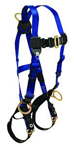 Falltech 7018 Contractor Fbh 3D Standard Harness, Non-Belted Unifit Tb Legs Mb Chest