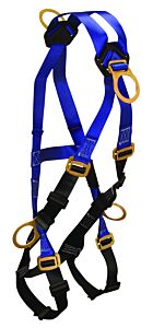 Falltech 7019B Contractor Fbh 4D Crossover Climbing Harness, Unifit Mb Legs, Chest And Torso