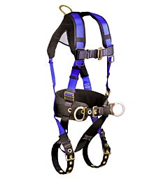 Falltech 7073Blx Contractor, Fbh 3D Construction Harness, Belted Large/Xl Tb Legs Mb Chest