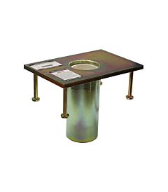Falltech 65030Cfz Flush-Mount Fixed Base Zinc For Confined Space Davit