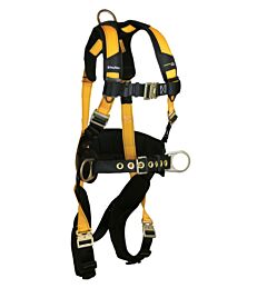 Falltech 7035Qcxl Journeyman Flex Construction Harness, Belted Fbh Xl Steel 3D Qc Legs/Chest