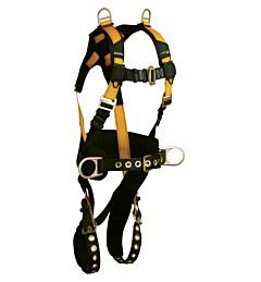 Falltech 7034Xl Journeyman Flex Construction Harness, Belted Retrieval Fbh Xl Steel 3D, Sd Tb Legs Mb Chest