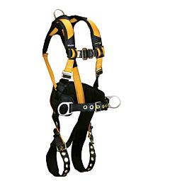 Falltech 7035Fdl Journeyman Flex Construction Climbing Harness, Fbh Large Steel 3D, Fd Tb Legs Mb Chest