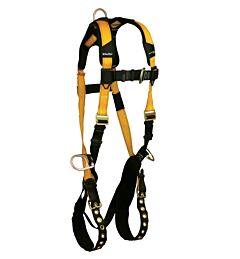 Falltech 70233X Journeyman Flex Standard Harness, Non-Belted Fbh 3X Steel 3D Tb Legs Mb Chest
