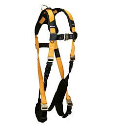 Falltech 7021Qcxl Journeyman Flex Standard Harness, Non-Belted Fbh Xl Steel 1D Qc Legs/Chest