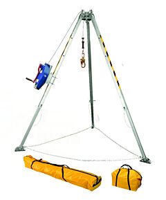 Falltech 7508 Tripod Kit With 7276 Tripod; 7281 3-Way Retrieval Srl; 7291B Leg Bracket, And Storage Bags