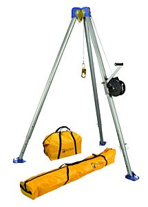 Falltech 7510 Tripod Kit With 7275 Tripod; 120' Winch; 7280 And 7282 Storage Bags