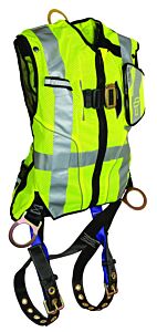 Falltech 7018Lxl Vest Harness Class 2 3D, Non-Belted Lime Large/Xl Tb/Mb