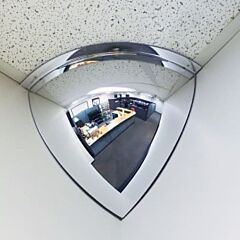 Se-Kure Onv-90-48-Pb 48" Quarter Dome Acrylic Mirrors With Plastic Back