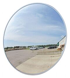 Se-Kure Scvo-36T-Pb 36" Diameter Outdoor Convex Mirror-With Heavy Duty Plastic Back, Single Telescoping Bracket