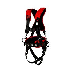 3M Dbi-Sala 1161204 Protecta® Construction Style Positioning Harness, Comfort, D-Rings, Leg Buckles, Slr Adaptor, Pass-Through Chest Conn, Size Small