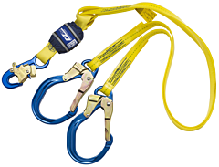 3M Dbi-Sala 1246160 Force 2 Tie-Off Shock Lanyard Polyester 6Ft Hook Ylw