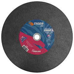 Weiler 57091 Tiger® Ao Type 1 Stationary Saw Large Cutting Wheel, 14 In Dia X 1/8 In, 1 In Arbor Hole, A30R