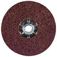 Weiler 59973 Wolverine Resin Fiber Discs, 4 1/2 In Dia, 5/8 Arbor, 36 Grit, Aluminum Oxide