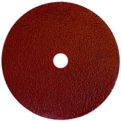 Weiler 60420 Tiger Aluminum Resin Fiber Discs, 7 In, 7/8 In Arbor, 24 Grit, Aluminum Oxide