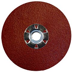 Weiler 60603 Tiger Aluminum Resin Fiber Discs, 4 1/2 In, 5/8 Arbor, 60 Grit, Aluminum Oxide