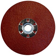 Weiler 60606 Tiger Aluminum Resin Fiber Discs, 4 1/2 In, 5/8 Arbor, 120 Grit, Aluminum Oxide