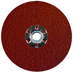 Weiler 60610 Tiger Aluminum Resin Fiber Discs, 5 In Dia, 5/8 Arbor, 24 Grit, Aluminum Oxide