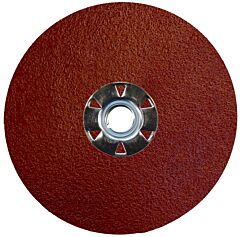 Weiler 60613 Tiger Aluminum Resin Fiber Discs, 5 In Dia, 5/8 Arbor, 60 Grit, Aluminum Oxide