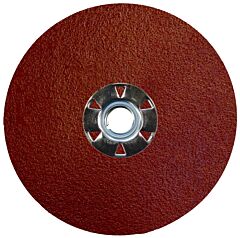 Weiler 60616 Tiger Aluminum Resin Fiber Discs, 5 In Dia, 5/8 Arbor, 120 Grit, Aluminum Oxide