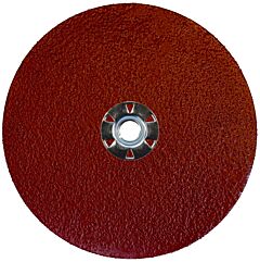 Weiler 60620 Tiger Aluminum Resin Fiber Discs, 7 In Dia, 5/8 Arbor, 24 Grit, Aluminum Oxide