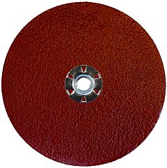 Weiler 60621 Tiger Aluminum Resin Fiber Discs, 7 In Dia, 5/8 Arbor, 36 Grit, Aluminum Oxide