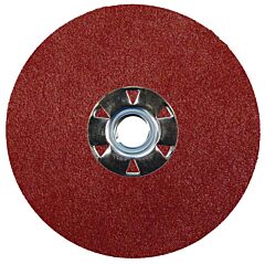 Weiler 61507 Wolverine Resin Fiber Discs, 5 In Dia, 5/8 Arbor, 80 Grit, Aluminum Oxide