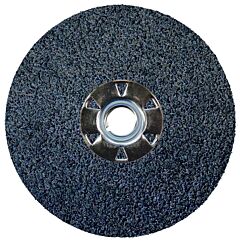 Weiler 62054 Wolverine Resin Fiber Discs, 4 1/2 In Dia, 5/8 Arbor, 50 Grit, Zirconia