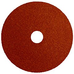 Weiler 69858 Tiger® Ceramic Resin Fiber Disc, 5 In Dia, 7/8 In Arbor, 36 Grit