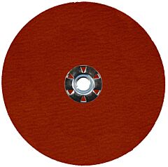 Weiler 69898 Tiger® Ceramic Resin Fiber Disc, 7 In Dia, 5/8 In-11 Unc Arbor, 80 Grit