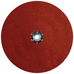 Weiler 69903 Tiger® Ceramic Resin Fiber Disc, 9 In Dia, 5/8 Arbor, 50 Grit