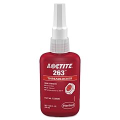 Loctite 1330585 263 High Strength Red Threadlocker, 50 Ml, 1 In Thread, Red