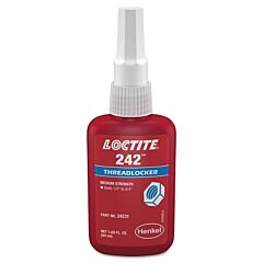 Loctite 135355 242 Threadlocker, Medium Strength, 50 Ml, 1/4 In To 3/4 In Thread, Blue