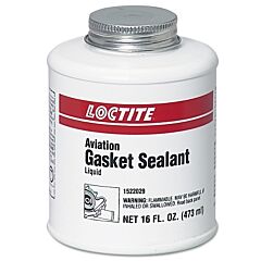 Loctite 1522029 Aviation Gasket Sealant, 1 Pt, Brush Top Can, Brown