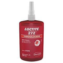 Loctite 195542 272 Threadlocker, High Temp/High Strength, 250 Ml, Up To 1-1/2 In Thread, Red