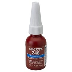 Loctite 196508 246 Threadlocker, Medium Strength/High Temperature, 10 Ml, 1/4 In To 3/4 In Thread, Blue