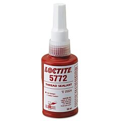 Loctite 219487 5772 Low Halogen, Low Sulfur Thread Sealants, 50 Ml Bottle, Yellow