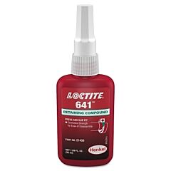 Loctite 231121 641 Retaining Compound, Controlled Strength, 50 Ml Bottle, Yellow, 1,700 Psi