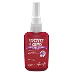 Loctite 231483 222Ms Threadlocker, Low Strength/Small Screw, 0.5 Ml, 1/4 In Dia Or Smaller, Purple