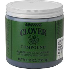 Loctite 233102 Clover Silicon Carbide Pat Gel Water Mix, 320 Grit, 1 Lb Cap, Can, Mild Odor
