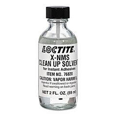 Loctite 235018 768 X-Nms Clean Up Solvent For Instant Adhesive, 2 Oz, Bottle, Mild Solvent