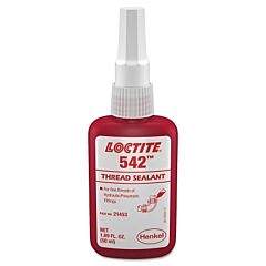 Loctite 237051 542 Thread Sealant, Fine Threads, 50 Ml Bottle, Brown