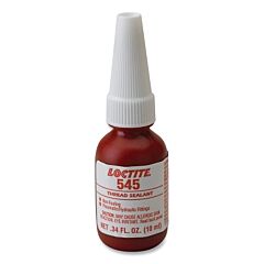 Loctite 303420 545 Thread Sealant, Hydraulic/Pneumatic Fitting, 10 Ml Bottle, Purple