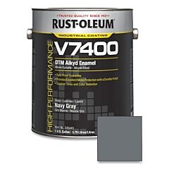 Rust-Oleum® 245443 High Performance V7400 System Dtm Alkyd Enamel, 1 Gal, Navy Gray, High-Gloss