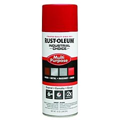 Rust-Oleum® 1660830 Industrial Choice 1600 System Enamel Aerosol, 12 Oz, Osha Safety Red, Hi-Gloss