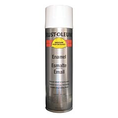 Rust-Oleum® V2190838 High Performance V2100 System Enamel Aerosol, 15 Oz Can, White, Flat Paint